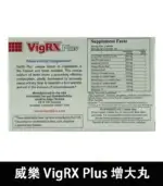 威樂 VigRX Plus 陰莖增大丸 原廠正品｜強效增長增粗配方：圖片 3